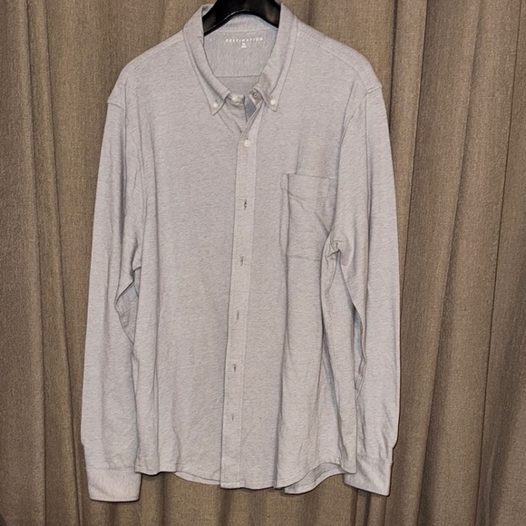 NWT J.CREW Destination Men Long Sleeve Collared Dress Button Down Shirt J6942 - Picture 1 of 16